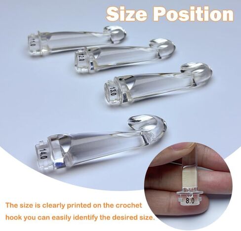 17 مقاسًا مجموعة خطافات كروشيه مضاءة 2.5 مم ~ 14.0 مم خطاف كروشيه قابل لإعادة الشحن، خطافات كروشيه مضيئة مع حافظة in Kuwait