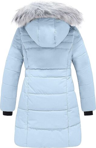 ZSHOW Girls' Long Winter Coat Parka Water Resistant Warm Puffer Jacket in Kuwait