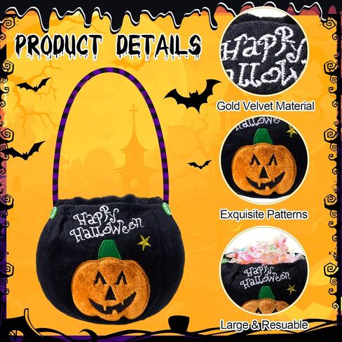 Amylove 5 Pcs Halloween Mummy Dog Costume Set Include 4 Mummy Bandage Wrap and 1 Pumpkin Candy Bag Halloween Pet Cosplay Costume Adhesive Stretch Gauze Bandage with Trick or Treat Bucket for Pets in Saudi Arabia