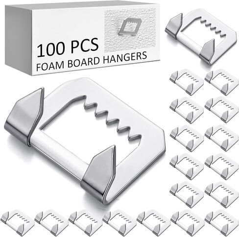 100 Pcs Foam Board Hangers Metal Sawtooth Foam Core Board Hangers Galvanized Steel Sawtooth Picture Hooks in Saudi Arabia