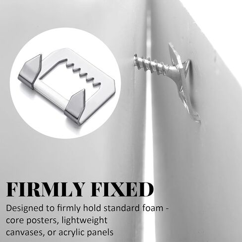 100 Pcs Foam Board Hangers Metal Sawtooth Foam Core Board Hangers Galvanized Steel Sawtooth Picture Hooks in Saudi Arabia