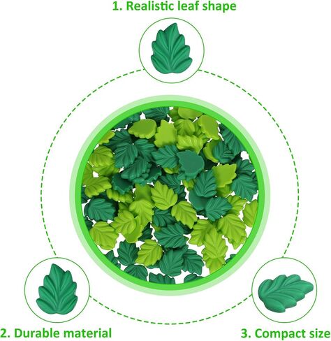 Piriuuo 100 PCS يترك سحر الراتنج ، سحر الوحل راتنجات أخضر يترك راتنجات لطيفة سحر زخرفة زخرفة لسيارة دبوس الشعر. in Saudi Arabia