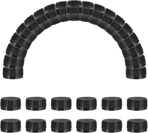 Uxcell 50pcs أغطية زجاجة بلاستيكية ، سعة 1.2 بوصة زجاجة المسمار الغطاء العلوي زجاجات أعلى قبعة لتنمية DIY مخبأة مخابرات الحرفية الهدايا الإبداعية ، البرتقالي in Kuwait