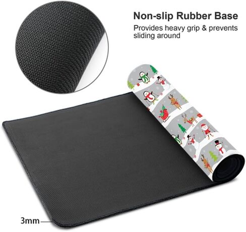 المكتب حصيرة هالوين القرع على دارك غابة مكتب لوحة كبيرة من لوحة الماوس mousepad الموسعة XXL لوحة المفاتيح وسادة 35.4 × 15.7 in Kuwait