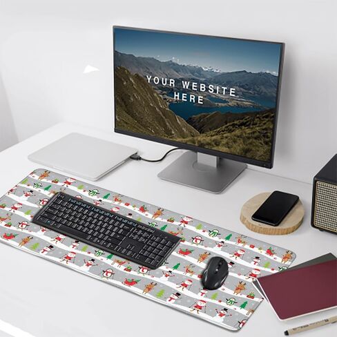 المكتب حصيرة هالوين القرع على دارك غابة مكتب لوحة كبيرة من لوحة الماوس mousepad الموسعة XXL لوحة المفاتيح وسادة 35.4 × 15.7 in Kuwait
