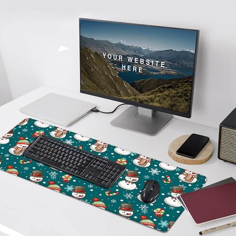 المكتب حصيرة هالوين القرع على دارك غابة مكتب لوحة كبيرة من لوحة الماوس mousepad الموسعة XXL لوحة المفاتيح وسادة 35.4 × 15.7 in Saudi Arabia
