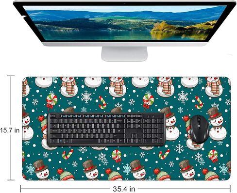 المكتب حصيرة هالوين القرع على دارك غابة مكتب لوحة كبيرة من لوحة الماوس mousepad الموسعة XXL لوحة المفاتيح وسادة 35.4 × 15.7 in Saudi Arabia