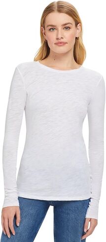 Goldie Lewinter Women's Signature Slub Long Sleeve Tee in Kuwait