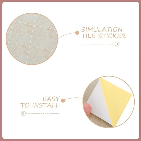 3Pcs Self-Adhesive Miniature Dollhouse Flooring, Peel and Stick Pink Tile Stickers for 1:12 Mini House Decor, 11.73 X 8.26 Inch in Saudi Arabia