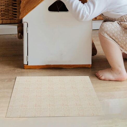 3Pcs Self-Adhesive Miniature Dollhouse Flooring, Peel and Stick Pink Tile Stickers for 1:12 Mini House Decor, 11.73 X 8.26 Inch in Saudi Arabia