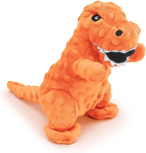 Andiker Dog Squeaky Toys, 8.66 in Plush Dogs Toy Soft Dogs Chew Toys in Dinosaur Shape for Chewing Biting Stuffed Dog Toys with a 3.93 in Squeaker and Crinkle Paper for All Puppy (Pink) in Saudi Arabia