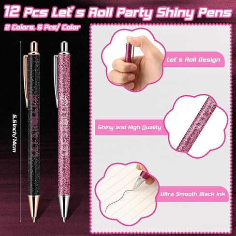 12 Pcs Dice Let's Roll Ballpoint Pens Dice Game Night Gifts Game Prizes Party Supplies Casino Players Themed Wedding Favors for Guests in Saudi Arabia