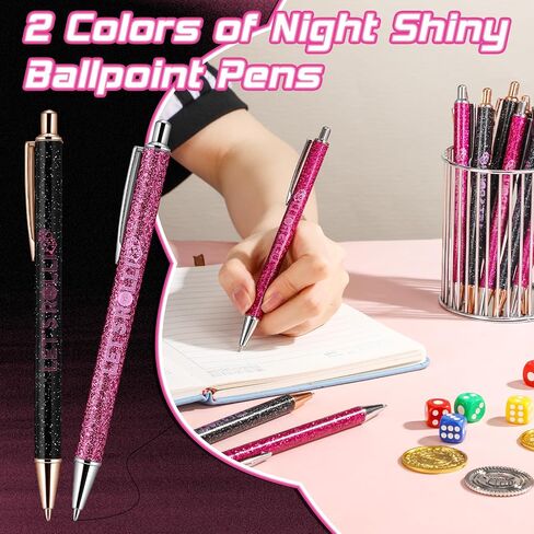 12 Pcs Dice Let's Roll Ballpoint Pens Dice Game Night Gifts Game Prizes Party Supplies Casino Players Themed Wedding Favors for Guests in Saudi Arabia