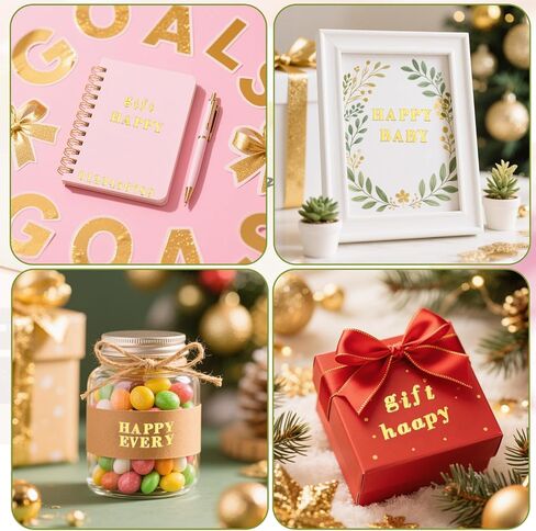 21 Sheets Small Letter Stickers, Tiny Glitter Gold Alphabet Stickers Alloy Self Adhesive Mini Gold Number Sticker Mini Letter Sticker Small Letters for Scrapbooking Nails Manicure DIY Crafts in Saudi Arabia