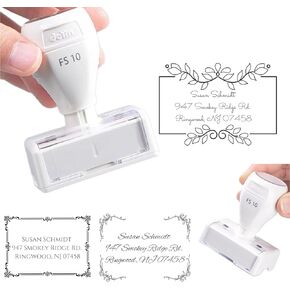 ختم العنوان المخصص مع شعار-ختم عنوان الإرجاع الذاتي ، مخصص بالنص والتصميم السلس in Kuwait