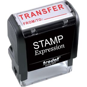 Stampexpression - نقل من مع مع خط الطوابع المطاطية للمكتب - الحبر الأحمر (A -5858) in Saudi Arabia