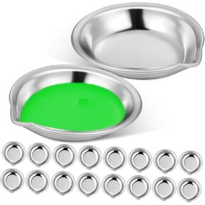Homoyoyo 18pcs Paint Paint Plate Design Simpact Design Matrays Matercolor مع Spout for Precision Dorcing Dating Palette للطلاء الزيتي والمشاريع الفنية in Kuwait
