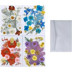 60PCS Mixed Natural Pressed Flowers Craft Kit with Tweezers for DIY Resin Coaster Bookmark Scrapbooking Wedding Vow Card Phone Case Home Decoration (White, Lavander, Yellow, Green) in Saudi Arabia