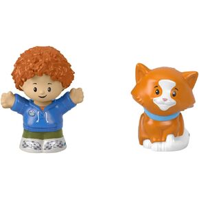 F -Price Toy Figure Pack ~ Story Starter Figure Set - HBW72 ~ Curly Red Hair Kid وشخصيات القط البرتقالي والأزرق والبرتقالي والأخضر in Kuwait