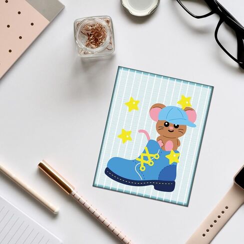 Boots Mice Cutting Dies High Heels Sneakers Card Making Die Stencil Scrapbooking Embossing Carbon Steel Template Dies for Greeting Cards Craft Album Invitation Festive Decor in Saudi Arabia