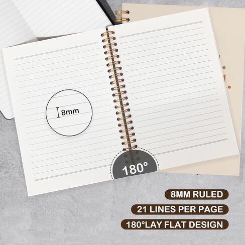 VIIJJUE Black Girl Magic Notebook, Black Women Gifts Journal, Educated Motivated Elevated Melanated Hardcover Spiral Notebooks, 5.5x8.3 Inch in Kuwait