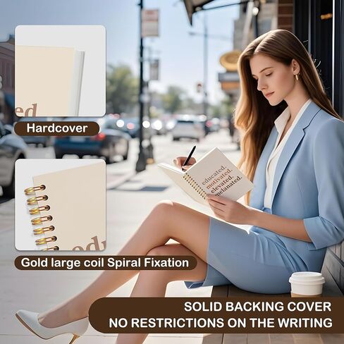 VIIJJUE Black Girl Magic Notebook, Black Women Gifts Journal, Educated Motivated Elevated Melanated Hardcover Spiral Notebooks, 5.5x8.3 Inch in Kuwait