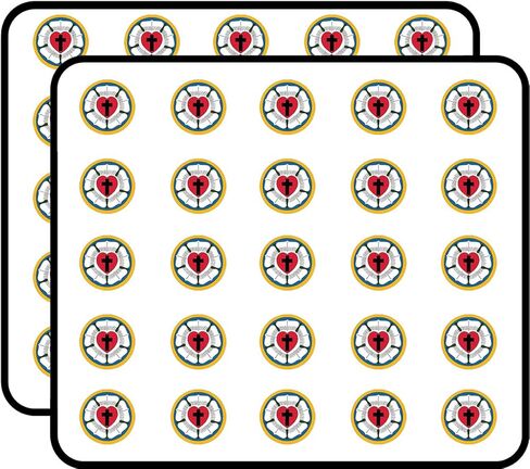 Round Lutheran Church Logo (Religion Sect Christian Seal Insignia) Sticker for Scrapbooking, Calendars, Arts, Kids DIY Crafts, Album, Bullet Journals in Saudi Arabia