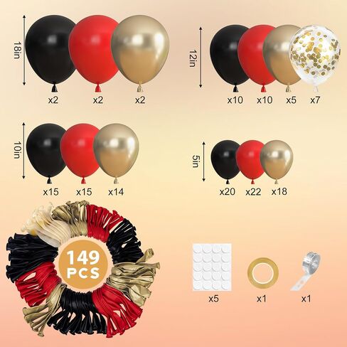 Ouddy Party 149Pcs Gender Reveal Balloon Arch Garland Kit Different Sizes 18 12 10 5Inch, 6Pcs 18" Dusty Pink Blue Sand White Gold Balloons for Boy Girl Boho Baby Shower Birthday Party Decorations in Saudi Arabia
