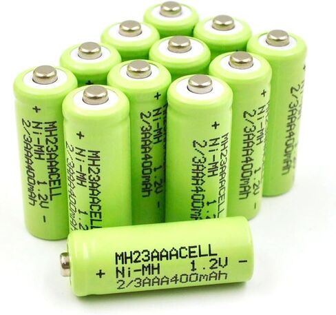 (8 عبوات) 1.2V 600mAh 2/3AA Ni-MH بطاريات قابلة لإعادة الشحن للدراجات الكهربائية ، وأجهزة RC ، والأعداد ، والأدوات الكهربائية ، والتطبيقات الثابتة عالية الطاقة in Kuwait