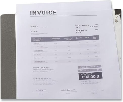 Universal Top-Load Poly Sheet Protectors, Economy, Letter, 100/Box (21130) in Saudi Arabia