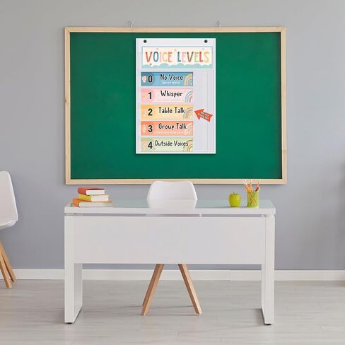 Black Voice Level Chart for Classroom Voice Pocket Chart Classroom Decorations Noise Level Educational Sign School Decorations for Back to School Elementary Preschool Teachers Supplies in Saudi Arabia