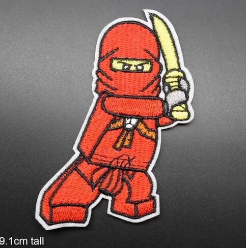 مجموعة pinstant من 4 بقع Ninjago Ninjas 3.6 "الحديد على بقع حرارية مطرزة للملابس للملابس in Saudi Arabia
