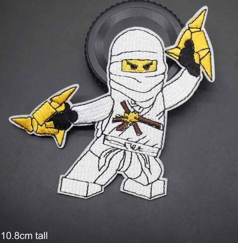 مجموعة pinstant من 4 بقع Ninjago Ninjas 3.6 "الحديد على بقع حرارية مطرزة للملابس للملابس in Saudi Arabia