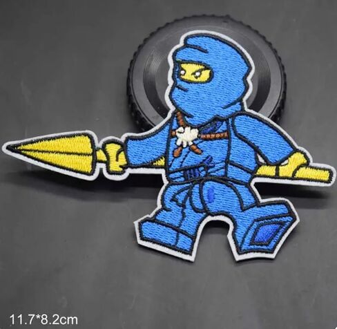 مجموعة pinstant من 4 بقع Ninjago Ninjas 3.6 "الحديد على بقع حرارية مطرزة للملابس للملابس in Saudi Arabia