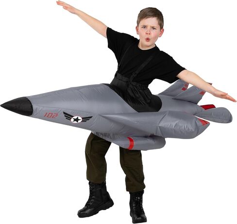 Morph Fighter Jet Costume For Kids, Kids Inflatable Costume, Halloween Costumes for Boys, Boys Halloween Costume in Saudi Arabia