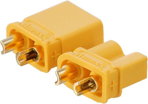 10pcs Amass XT30(2+2) Female Connectors, Drone FPV Lipo Battery Connectors, Gold Plated for RC UAV Robots (Black) in Saudi Arabia