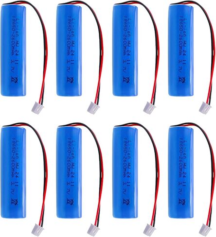 3.7v 2600mAh بطارية عالية الأداء قابلة لإعادة الشحن مع موصل XH 2.54 للمصابيح الكهربائية ، حزمة البطارية DIY ، ألعاب كهربائية ، ضوء شمسي ومزيد من S0813 (XH ، 1 حزمة) in Kuwait