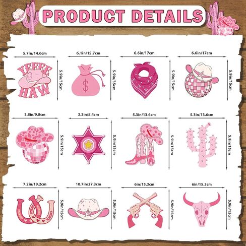 24 PCS Cowgirl Cupcake Toppers Cowgirl Cake Decorations Decorations Cowgirl Party Decorations لنذهب in Kuwait