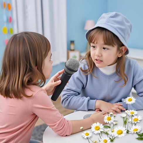 لعبة الميكروفون البلاستيكية ، Play Play MIC مناسبة لحفلة عيد الميلاد ، الغناء ، عرض المواهب ، ملابس الأزياء الدعائم in Saudi Arabia