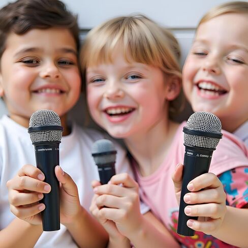 لعبة الميكروفون البلاستيكية ، Play Play MIC مناسبة لحفلة عيد الميلاد ، الغناء ، عرض المواهب ، ملابس الأزياء الدعائم in Saudi Arabia