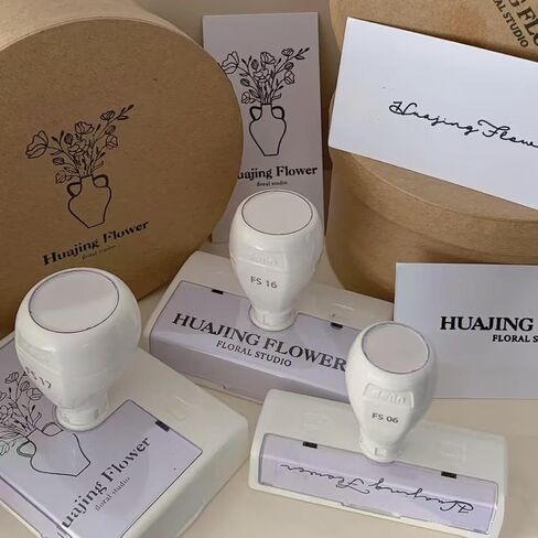 ختم العنوان المخصص مع شعار-ختم عنوان الإرجاع الذاتي ، مخصص بالنص والتصميم السلس in Kuwait