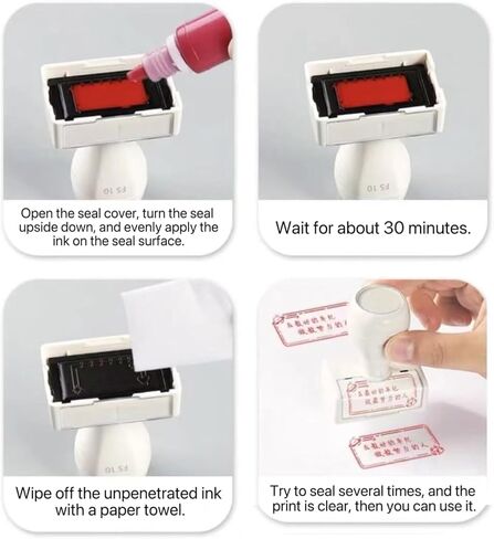 ختم العنوان المخصص مع شعار-ختم عنوان الإرجاع الذاتي ، مخصص بالنص والتصميم السلس in Kuwait