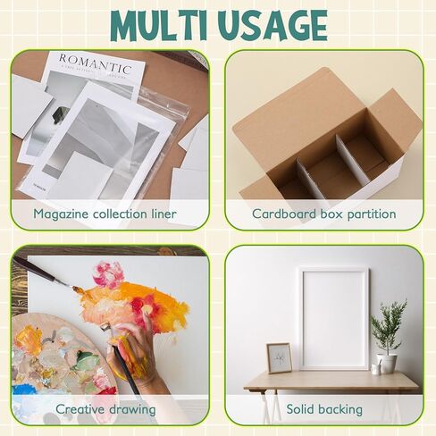 50 Pack Corrugated Cardboard Sheets Flat Cardboard Sheets Cardboard Inserts Flat Cardboard Squares Separators for Art Projects DIY Crafts Supplies (Brown, 3.5 x 4.5 Inch) in Kuwait