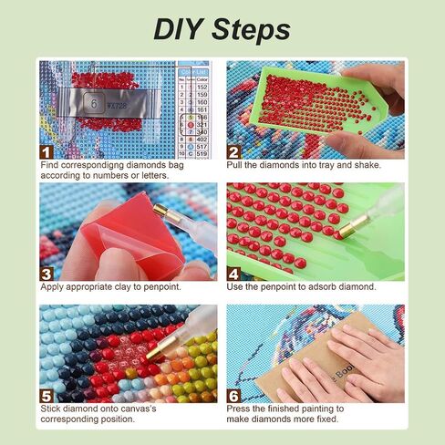 مجموعات الطلاء الماس Acudotr Tiger للبالغين ، وأطقم فن الماس 5D DIY للمبتدئين ، وأطقم الطلاء الماس الكاملة لتديين الجدار المنزلي ، 12x12 بوصة in Saudi Arabia