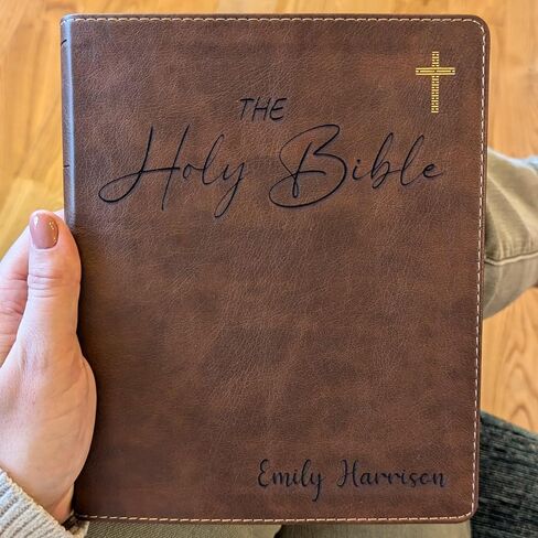 Personalized NIV Journaling Bible | New International Version | Custom Engraved Name | Easy-to-read Study Bible | The Holy Bible | Christian Gift for Men, Women, and Kids (Personalized Name) in Saudi Arabia