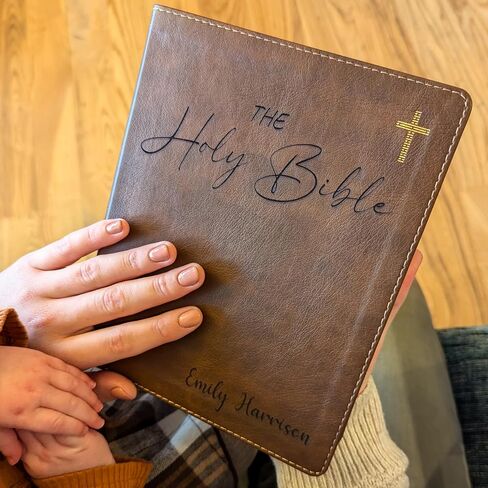Personalized NIV Journaling Bible | New International Version | Custom Engraved Name | Easy-to-read Study Bible | The Holy Bible | Christian Gift for Men, Women, and Kids (Personalized Name) in Saudi Arabia