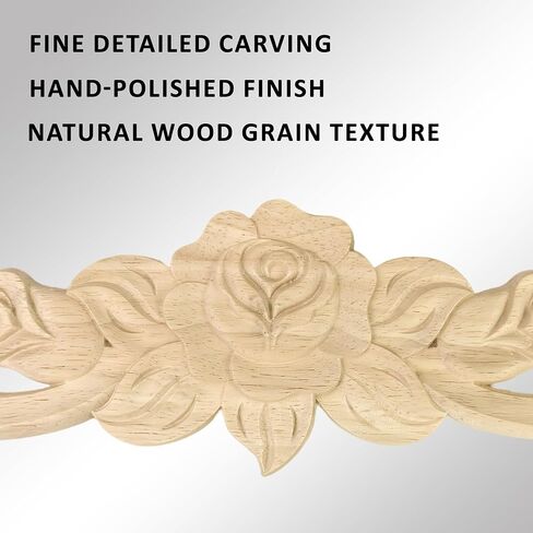 4pcs الخشب المنحوتة زين على 7.8 بوصة الطويلة woodendecorative diy diy النحت الشارات غير الملحوظة قوالب الشرس لسيارات الأثاث ديكور المنزل devation جدار الحائط (7.8inch-4pack) in Saudi Arabia