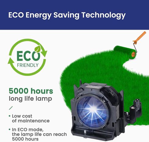 مصباح جهاز العرض البديل ET-LAB80 لمصباح PANASONIC PT-LB75 PT-LB80 PT-LW80NTU PT-LB75EA PT-LB80NT PT-LB80NTEA PT-LB90 PT-LB78 PT-LB90NTU PT-LB90EA مع غطاء من CARSN in Kuwait