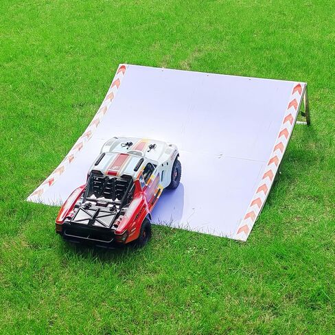 GLOBACT RC Car Jump Ramp Height Adjustable RC Takeoff Board Foldable & Portable RC Stunt Playset for 1/5 1/7 1/8 1/10 1/12 1/16 1/18 1/24 RC Car Upgrade Parts (39.4 * 37.4 * 13.8/14.6/15.8inches) in Saudi Arabia