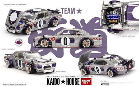 Nissan Skyline 2000GT-R KPGC10 ، Diecast Model Car ، مقياس 1:64 ، Silver in Saudi Arabia